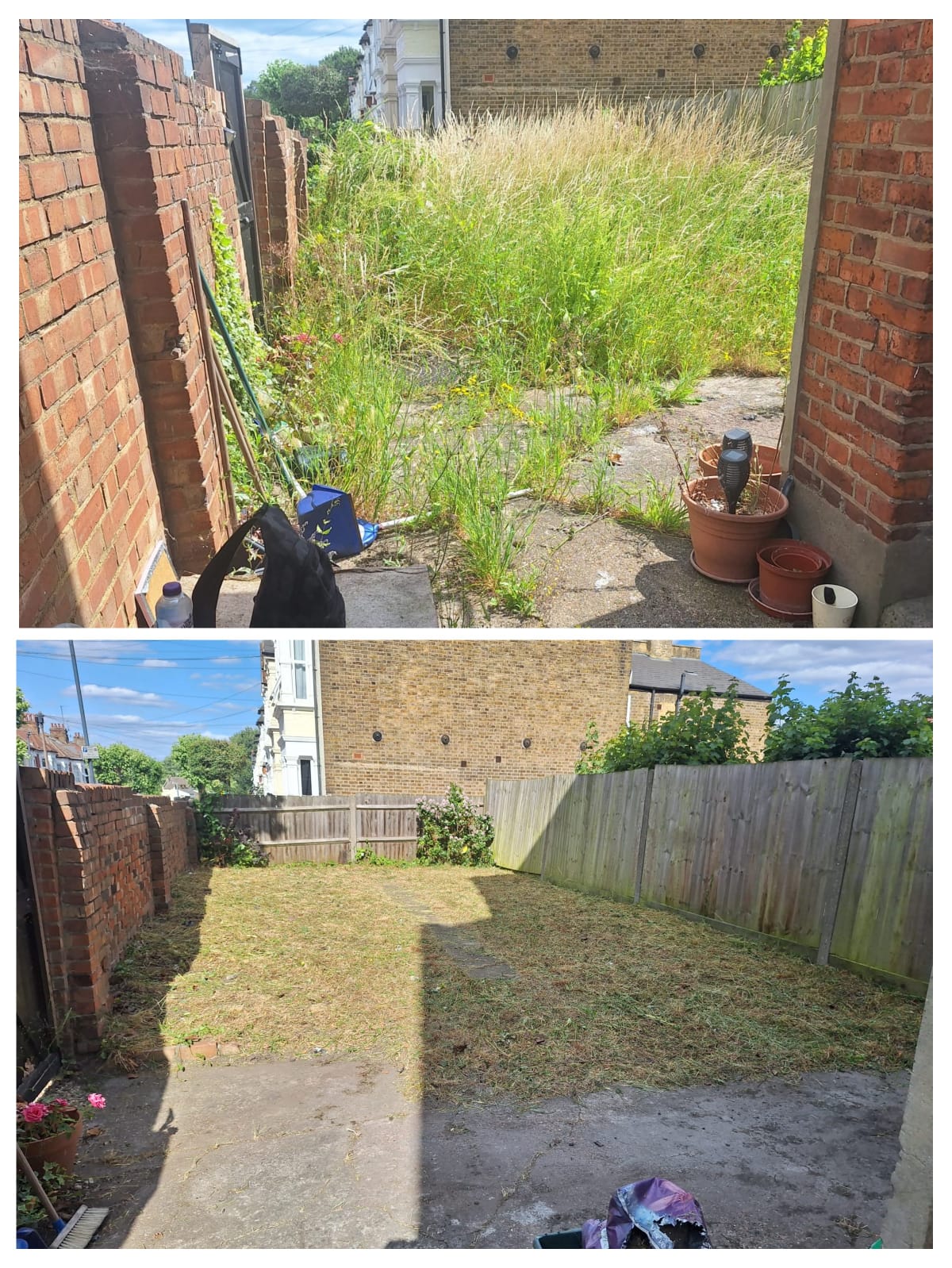 Garden tidy and lawn clearance